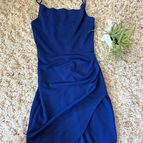 Emerald Sundae Cobalt Asymmetrical Dress - Picture 2 of 5